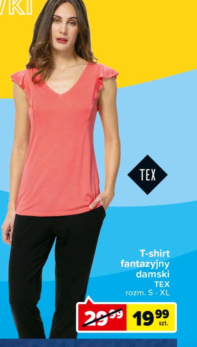 T-shirt fantazyjny damski s-xl Tex promocja