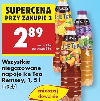 Napój z ekstraktem z czarnej herbaty cytrynowy Remesy ice tea promocja