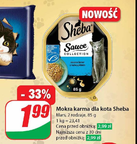 Karma dla kota tuńczyk Sheba promocja