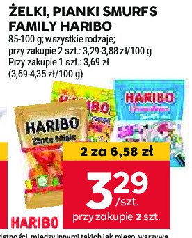 Pianki Haribo chamallows smurfs promocja