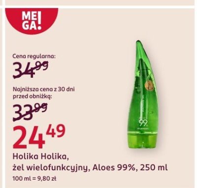 Żel wielofunkcyjny Aloes 99% Holika Holika promocja w Rossmann