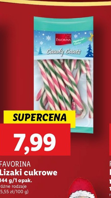 Lizaki cukrowe Favorina promocja w Lidl