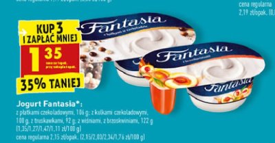 Jogurt z płatkami w czekoladzie Danone fantasia promocja