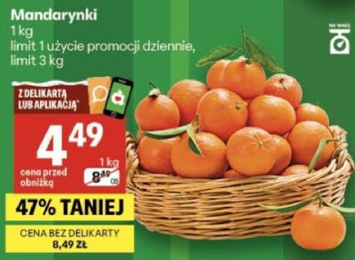 Mandarynki 1kg promocja w Delikatesy Centrum