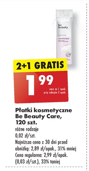 Płatki kosmetyczne Be beauty Be beauty care promocja