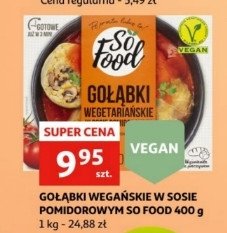 Gołąbki wegetariańskie w sosie pomidorowm So food promocja