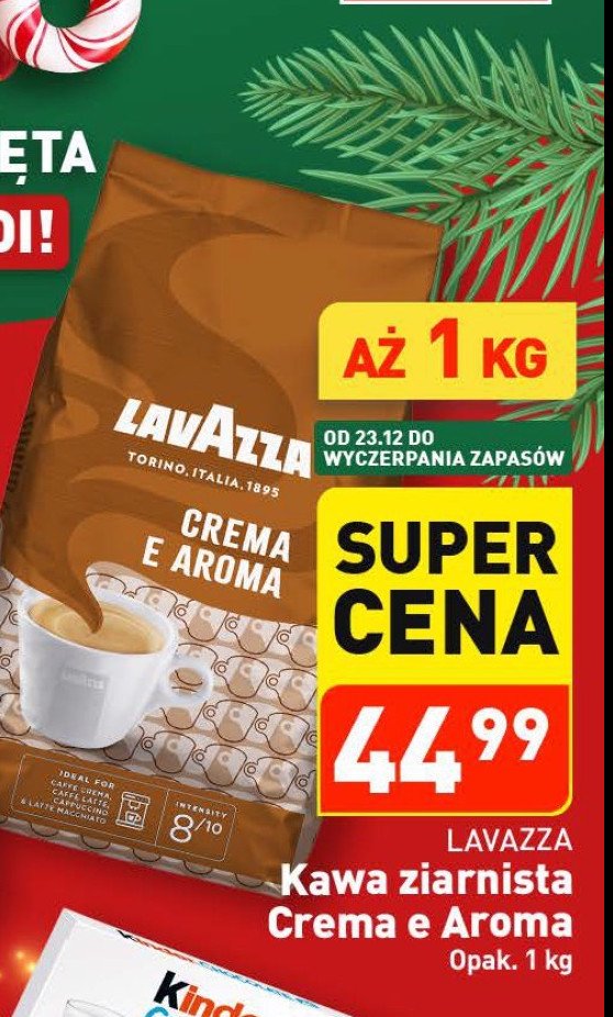 Kawa Lavazza crema & aroma promocja w Aldi