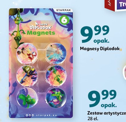 Magnesy diplodok Starpak promocja w Auchan