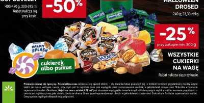Wszystkie cukierki na wagę promocja w Stokrotka