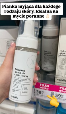 Delikatna pianka do mycia twarzy promocja w Hebe