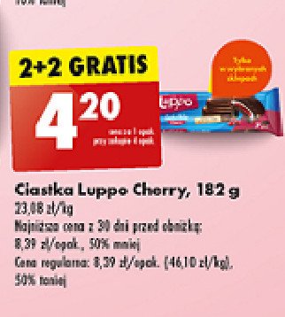 Ciastka cherry Luppo promocja