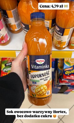 Sok owocowo-warzywny Vitaminka Odporność jabłko, marchew, mango promocja w Dino