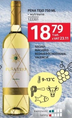 Wino Pena Tejo 750 ml promocja w Selgros