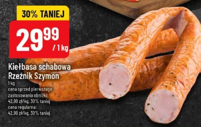 Kiełbasa schabowa Rzeźnik Szymon promocja w POLOmarket