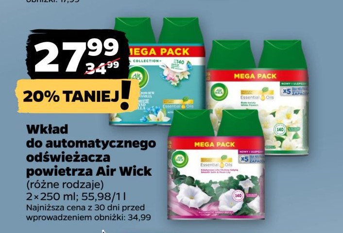 Wkład spring breeze&island vanilla Air wick freshmatic promocja