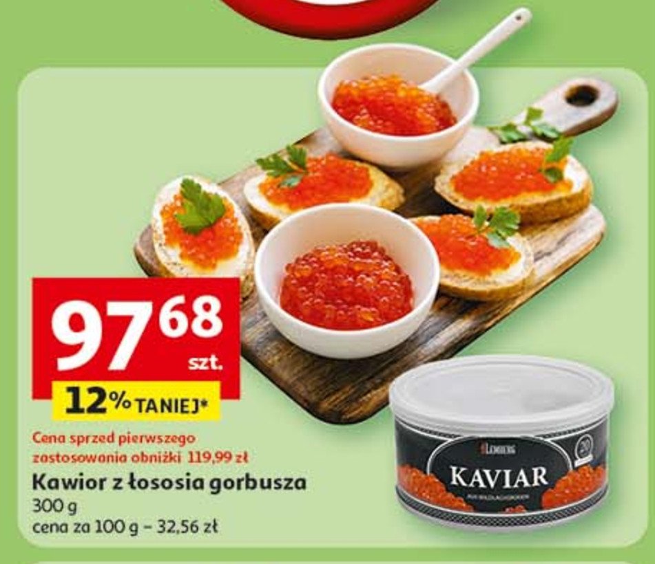 Kawior z łososia Nickal promocja w Auchan