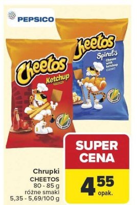 Chrupki Cheetos Ketchup promocja w Carrefour