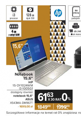 Laptop x543ma-dm967t Asus promocja