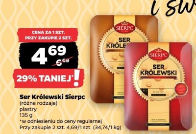 Ser Królewski, różne rodzaje promocja w Netto