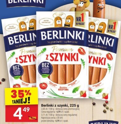 Berlinki z szynki, 225 g promocja w Twój Market