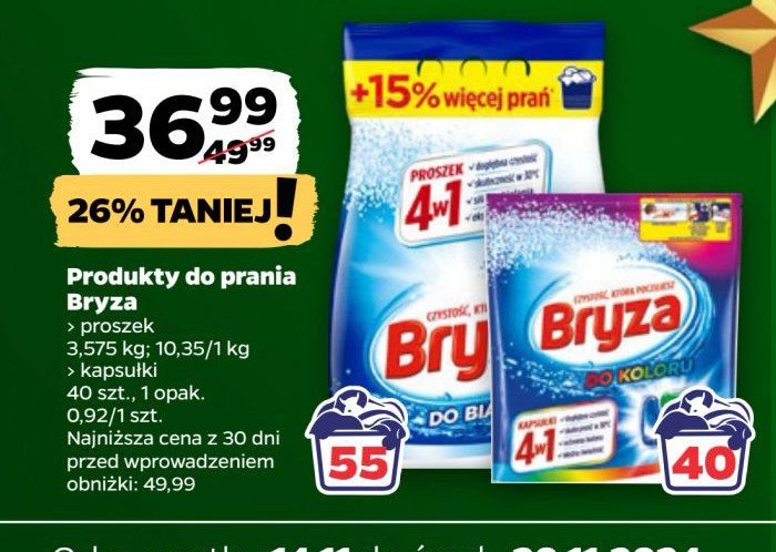 Kapsułki do prania do koloru 4w1 promocja w Netto