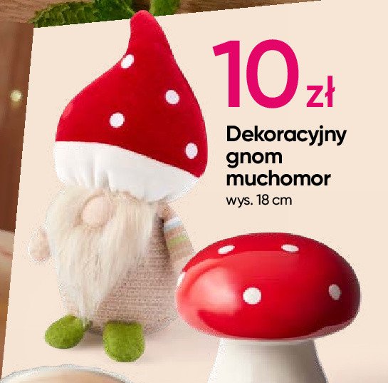 Gnom muchomor 18 cm promocja