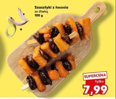Szaszłyki z łososia ze śliwką promocja
