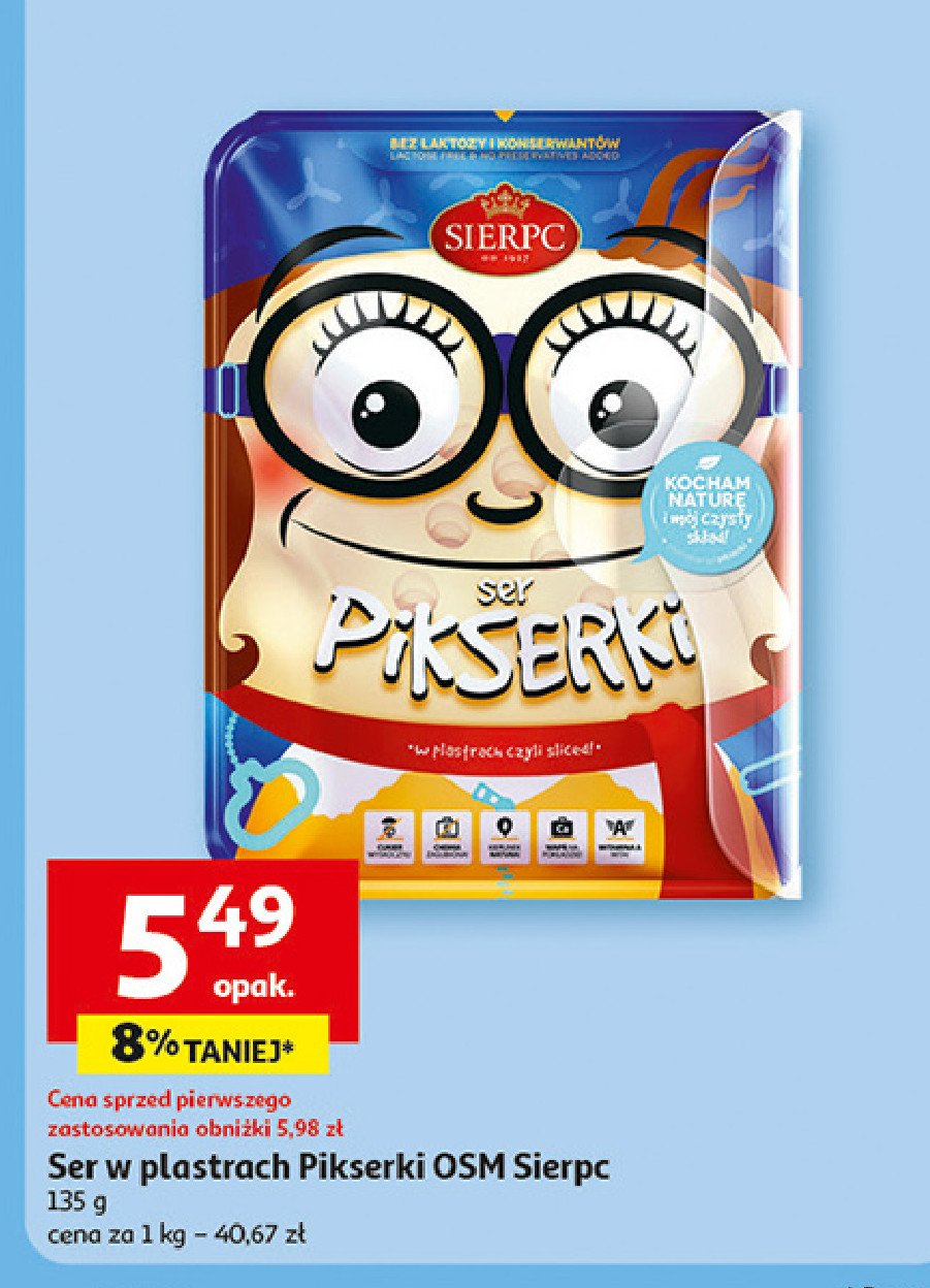 Ser pikserki Sierpc promocja w Auchan