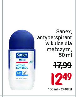 Dezodorant SANEX MEN ACTIVE CONTROL promocje