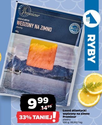 Łosoś atlantycki wędzony na zimno plastry promocja w Netto