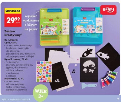 Zestaw kreatywny easy promocja w Biedronka