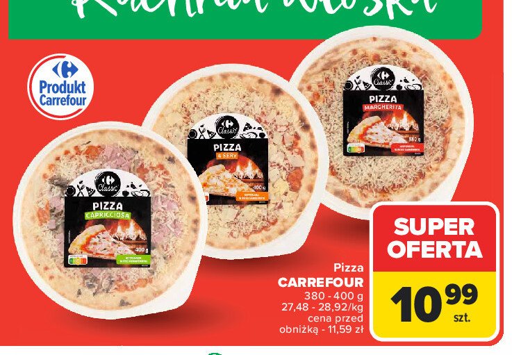 Pizza margherita Carrefour classic promocja