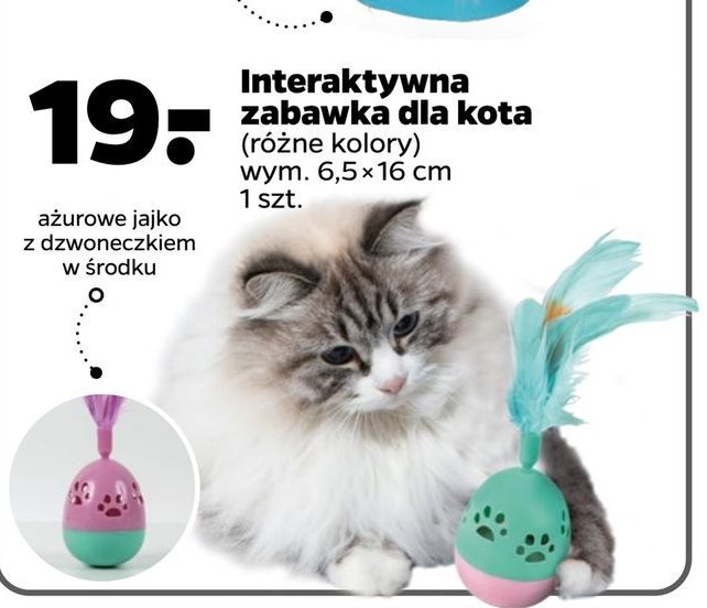 Interaktywna zabawka dla kota 6.5 x 16 cm promocja