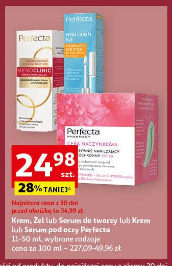 Krem na zmarszczki mimiczne pod oczy Perfecta menoclinic promocja