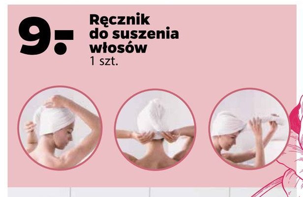 Ręcznik do włosów promocja w Merkury Market
