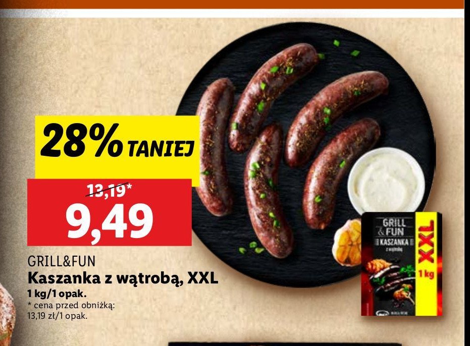 Kaszanka z wątróbką Grill and fun promocja