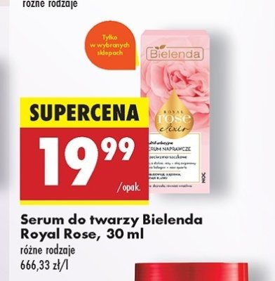 Multifunkcyjne serum naprawcze Bielenda royal rose elixir promocja