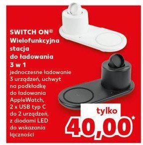 Wielofunkcyjna stacja do ładowania 3w1 Switch on promocja w Kaufland