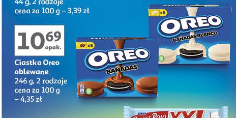 Ciastka choco leche Oreo banadas promocja w Auchan