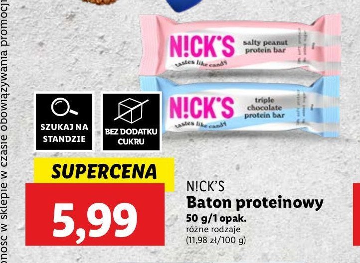 Baton salty peanut N!ck's promocja