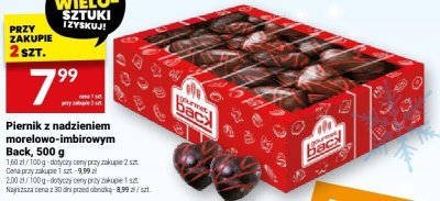 Piernik z nadzieniem morelowo-imbirowym Back, 500 g promocja w Twój Market