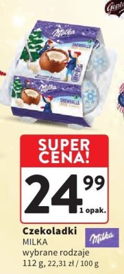 Czekoladki MILKA wybrane rodzaje promocja w Intermarche