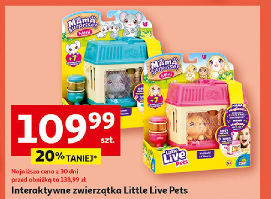 Myszka mini little live pets Cobi promocja w Auchan