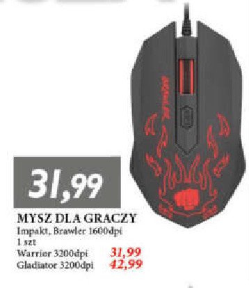 Mysz dla graczy fury brawler Impakt promocja