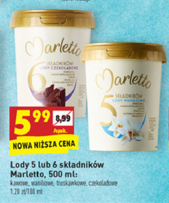 Lody czekoladowe Marletto promocja