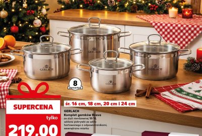 Komplet garnków Brava śr. 16 cm, 18 cm, 20 cm i 24 cm promocja w Kaufland