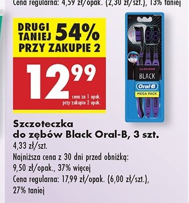 Szczoteczka do zębów black medium Oral-b allrounder promocja w Biedronka