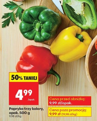 Papryka trzy kolory, opak. 500 g Biedronka promocja w Biedronka
