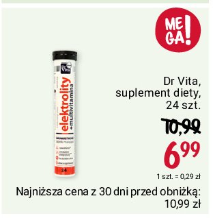 Tabletki elektrolity + multiwitamina Dr vita promocja