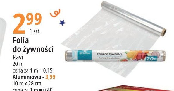 Folia aluminiowa 10 m x 29 cm Ravi promocja
